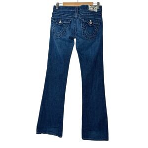 True Religion Jeans Women Size 27 Stretch Boot Cut Skinny Rodeo Cowgirl Low Rise